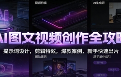 AI图文视频创作全攻略:提示词设计,剪辑特效,爆款案例,新手快速出片