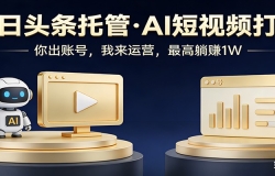 ͷ����AI�йܣ����ṩ��Ʒ�����ṩ�˺ţ�ÿ��5���ӷ�����С����׬3000+