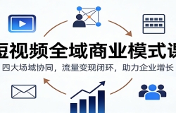 短视频全域商业模式课:四大场域协同,流量变现闭环,助力企业增长