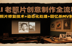 AI老照片创意制作全流程:老照片修复技术+动态化处理+回忆杀MV制作