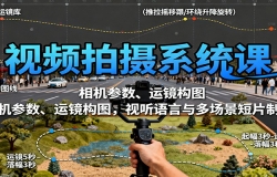 视频拍摄系统课:相机参数、运镜构图,视听语言与多场景短片制作