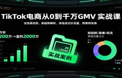 TikTok���̴�0��ǧ��GMVʵս�Σ�����Ϯ���顢�����ƽ�������ѡƷ����������
