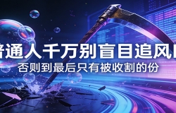 付费文章《通人千万别盲目追风口》否则到最后只有被收割的份
