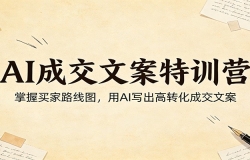 AI成交文案特训营:掌握买家路线图,用AI写出高转化成交文案