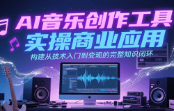 AI音乐创作工具实操商业应用,构建从技术入门到变现的完整知识闭环