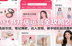 小红书开店运营全攻略2.0:选品引流,笔记爆款,达人变现,新手轻松起店盈